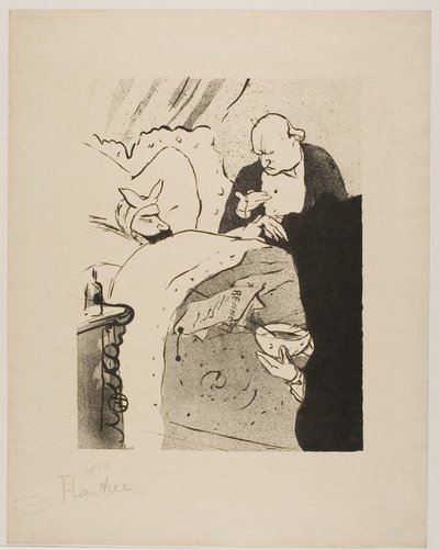 Carnot is ziek! door Henri de Toulouse-Lautrec