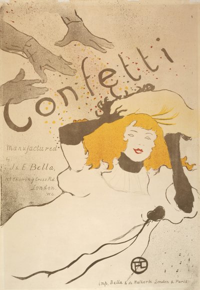 Confetti door Henri de Toulouse Lautrec