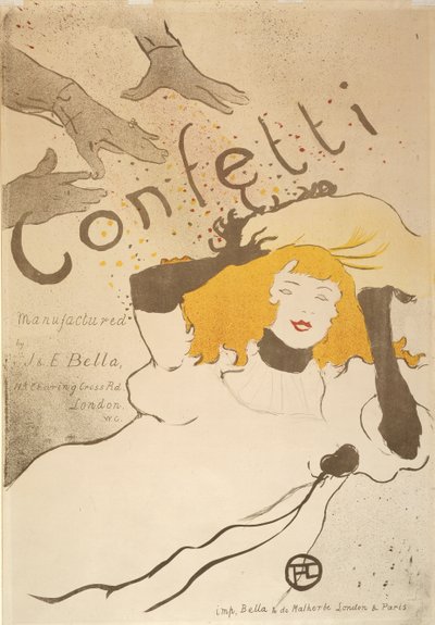 Confetti door Henri de Toulouse-Lautrec