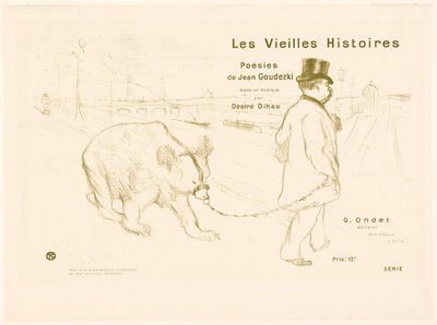 Omslag en frontispice voor Les Vieilles Histoires door Henri de Toulouse-Lautrec
