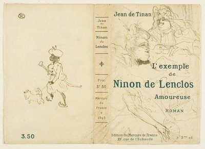 Cover voor Het verliefde voorbeeld van Ninon de Lenclos door Henri de Toulouse-Lautrec