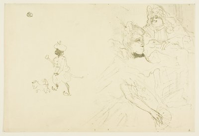 Cover voor Het verliefde voorbeeld van Ninon de Lenclos door Henri de Toulouse-Lautrec