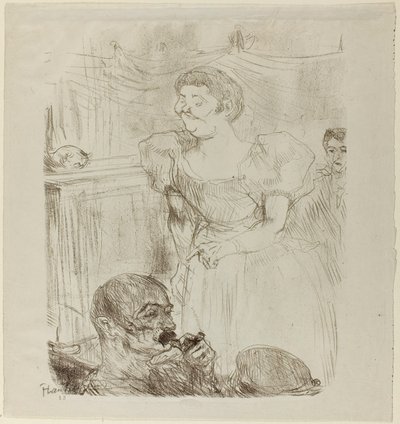 Di ti Fellow, Engelse Zanger in een Café-Concert door Henri de Toulouse-Lautrec