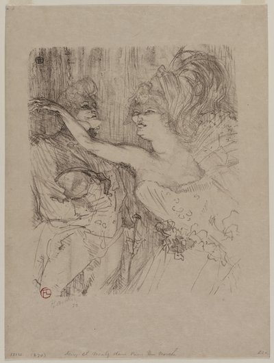 Guy en Mealy, in "Parijs die marcheert" door Henri de Toulouse-Lautrec