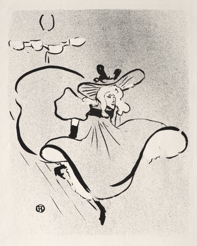 Jane Avril door Henri de Toulouse-Lautrec