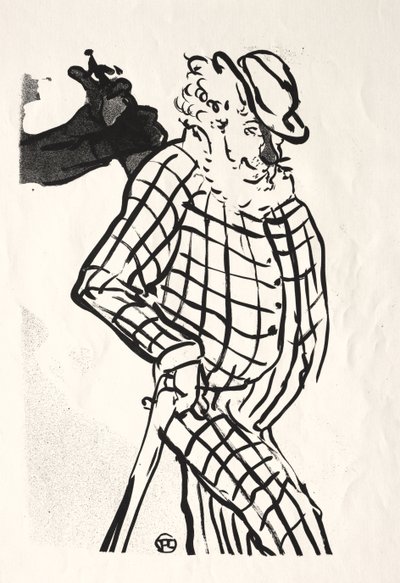 Het Café-concert: Amerikaanse zanger door Henri de Toulouse-Lautrec