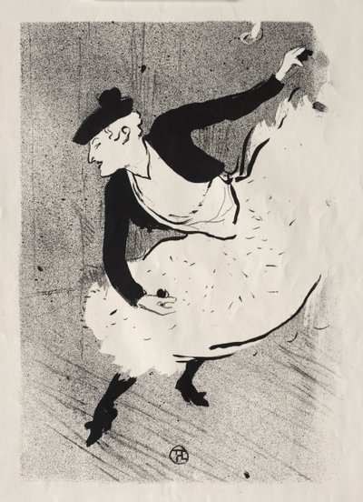 Café-concert: Edmée Lescot door Henri de Toulouse-Lautrec