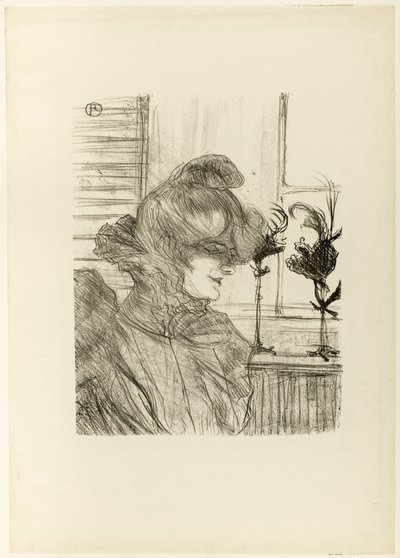 Le Margoin (Mademoiselle Louise Blouet) door Henri de Toulouse-Lautrec