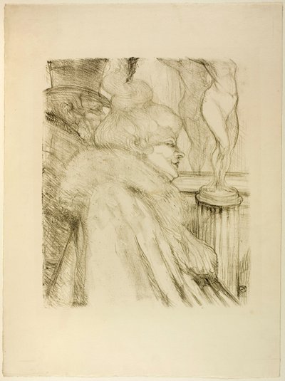 Het Theater Verlaten door Henri de Toulouse-Lautrec