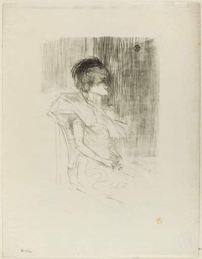 Zittende Lener door Henri de Toulouse-Lautrec