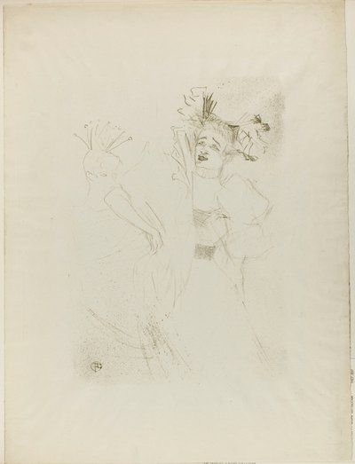 Lender in Chilpéric, Vooraanzicht door Henri de Toulouse-Lautrec