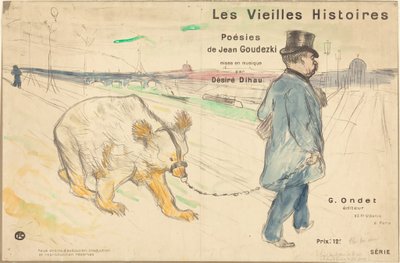 Oude verhalen (omslag/frontispice) door Henri de Toulouse-Lautrec