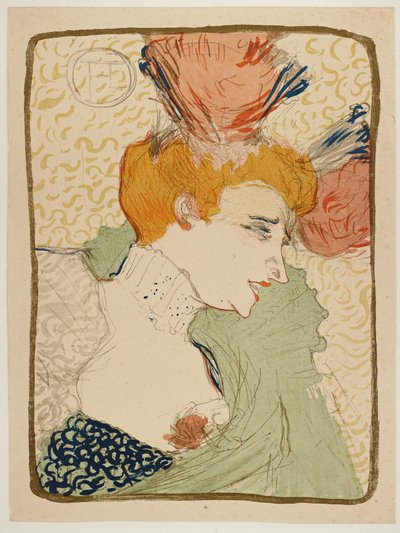 Mademoiselle Marcelle Lender, en Buste door Henri de Toulouse-Lautrec