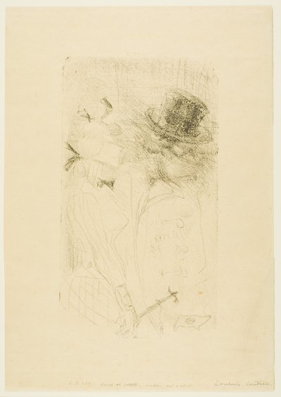 Oude Man en Jong Meisje door Henri de Toulouse-Lautrec