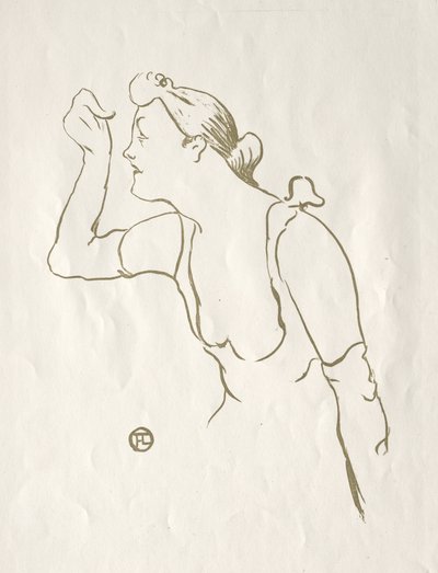 Paula Brébion door Henri de Toulouse-Lautrec