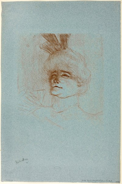 Portret van Juffrouw Marcelle Lender, driekwart zicht door Henri de Toulouse-Lautrec