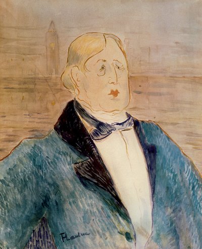 Portret van Oscar Wilde door Henri de Toulouse Lautrec