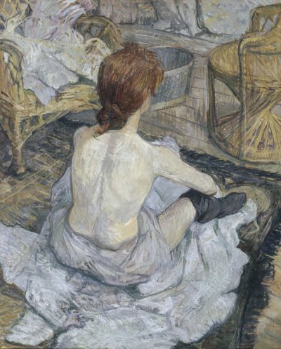Rousse, ook bekend als La Toilette door Henri de Toulouse-Lautrec