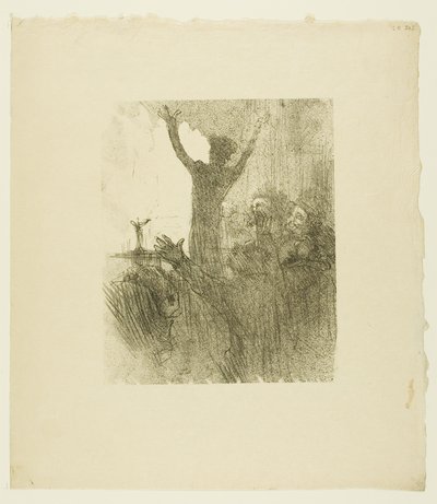 Schlomé Fuss in de Synagoge, uit Au Pied du Sinaï door Henri de Toulouse-Lautrec