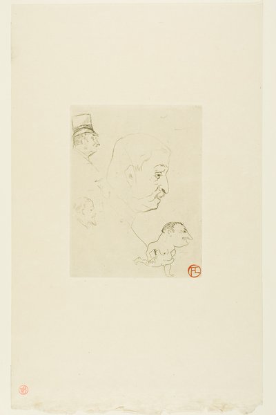 Schets door Henri de Toulouse-Lautrec