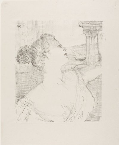 Sybil Sanderson, van Treize Lithografieën door Henri de Toulouse-Lautrec