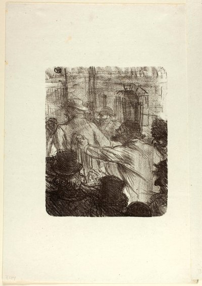 Textielmarkt, Krakau, uit Au Pied du Sinaï door Henri de Toulouse-Lautrec