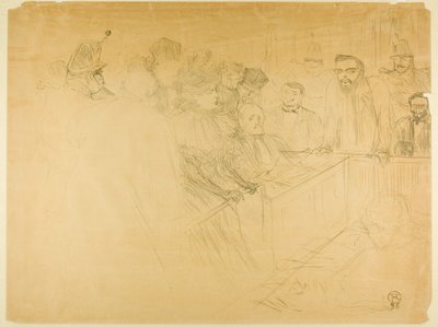 Het Arton-proces (derde plaat) door Henri de Toulouse-Lautrec