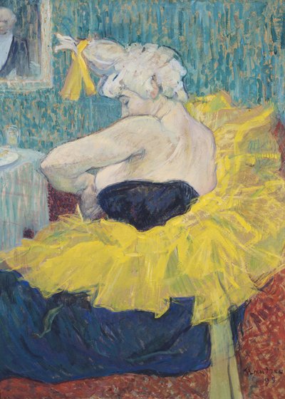 De clownes Cha-U-Kao in een tutu door Henri de Toulouse Lautrec