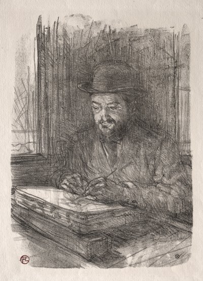 De Goede Lithograaf door Henri de Toulouse-Lautrec