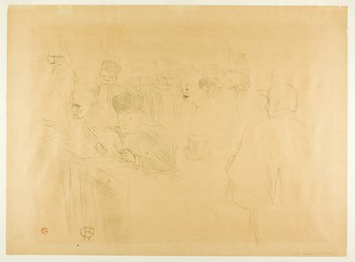 Het Lebaudy Proces, Mademoiselle Marsy Geeft Bewijs door Henri de Toulouse-Lautrec