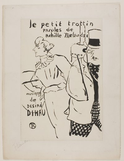 Het kleine boodschappenmeisje door Henri de Toulouse-Lautrec