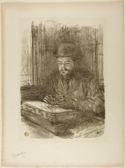 De Meestergraveur, Adolphe Albert door Henri de Toulouse-Lautrec