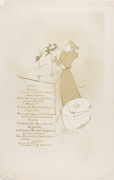 De hoedenmaakster, Renée Vert door Henri de Toulouse-Lautrec