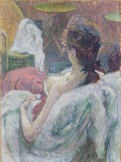 Het model rustend door Henri de Toulouse Lautrec