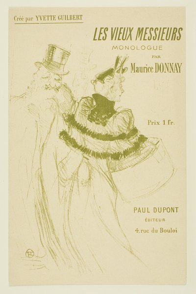 De oude heren door Henri de Toulouse-Lautrec