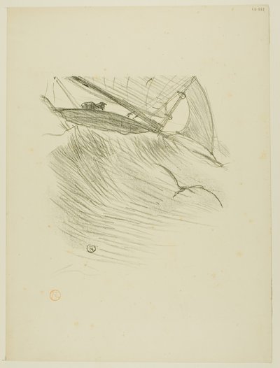 De Zeezwaluwen, uit Mélodies de Désiré Dihau door Henri de Toulouse-Lautrec