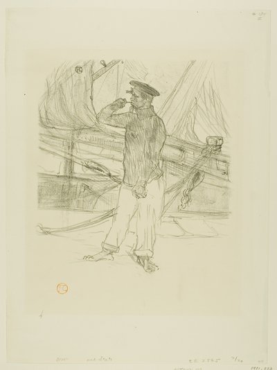 De Gerookte Haring, uit Mélodies de Désiré Dihau door Henri de Toulouse-Lautrec