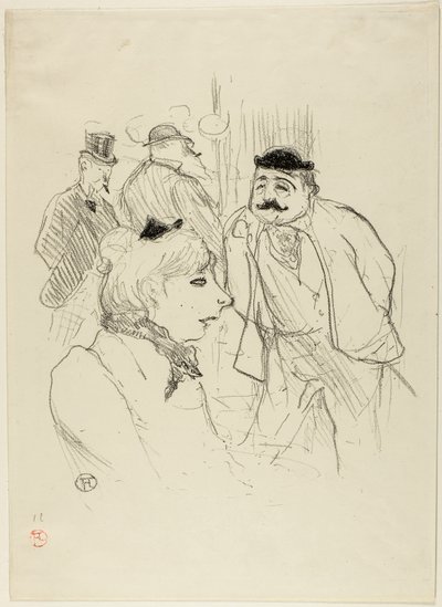 De Stalk—Moulin Rouge door Henri de Toulouse-Lautrec