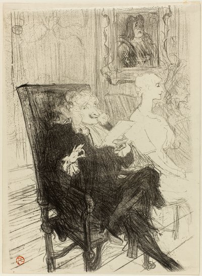 Truffier en Moreno, in Les Femmes Savantes door Henri de Toulouse-Lautrec