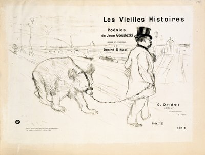Omslag van "Les Vieilles Histoires" door Henri de Toulouse-Lautrec