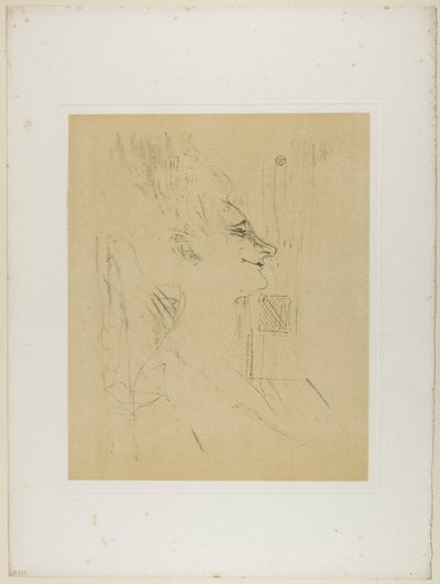 Yvette Guilbert—Soûlarde, uit Yvette Guilbert door Henri de Toulouse-Lautrec