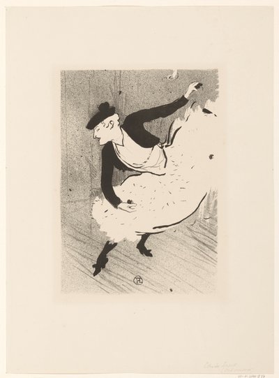 Portret van zangeres Edmée Lescot door Henri de Toulouse Lautrec (signed by artist)