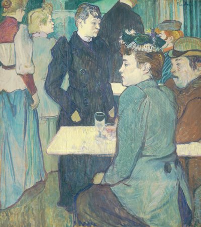 Een Hoek van de Moulin de la Galette door Henri de Toulouse Lautrec