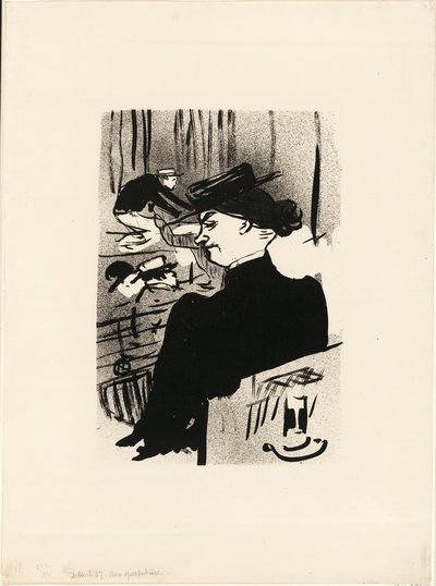 Een toeschouwer, van Le Café-Concert door Henri de Toulouse Lautrec