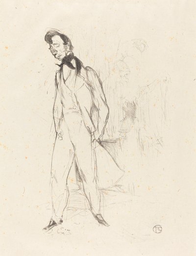 Adolphe of de Trieste Jonge Man door Henri de Toulouse Lautrec