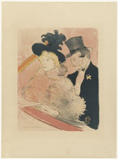 Affiche voor inktfabrikant met portret van Emilienne d