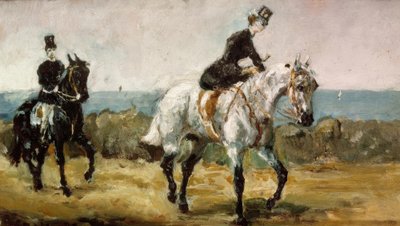 Amazone gevolgd door haar knecht door Henri de Toulouse Lautrec