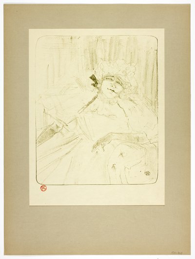 Een oud lied, plaat vijf van Yvette Guilbert door Henri de Toulouse Lautrec