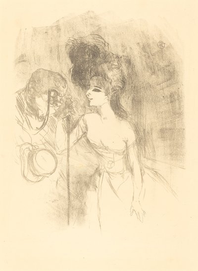Anna Held en Baldy door Henri de Toulouse Lautrec