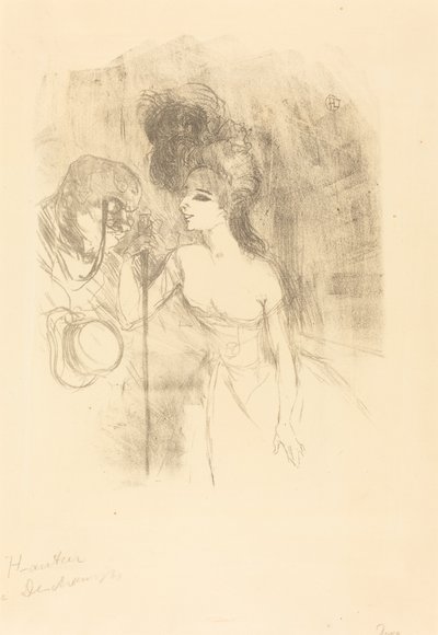 Anna Held en Baldy door Henri de Toulouse Lautrec